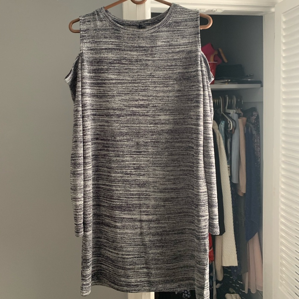 Long Sleeve Dress With Cropped Shoulders